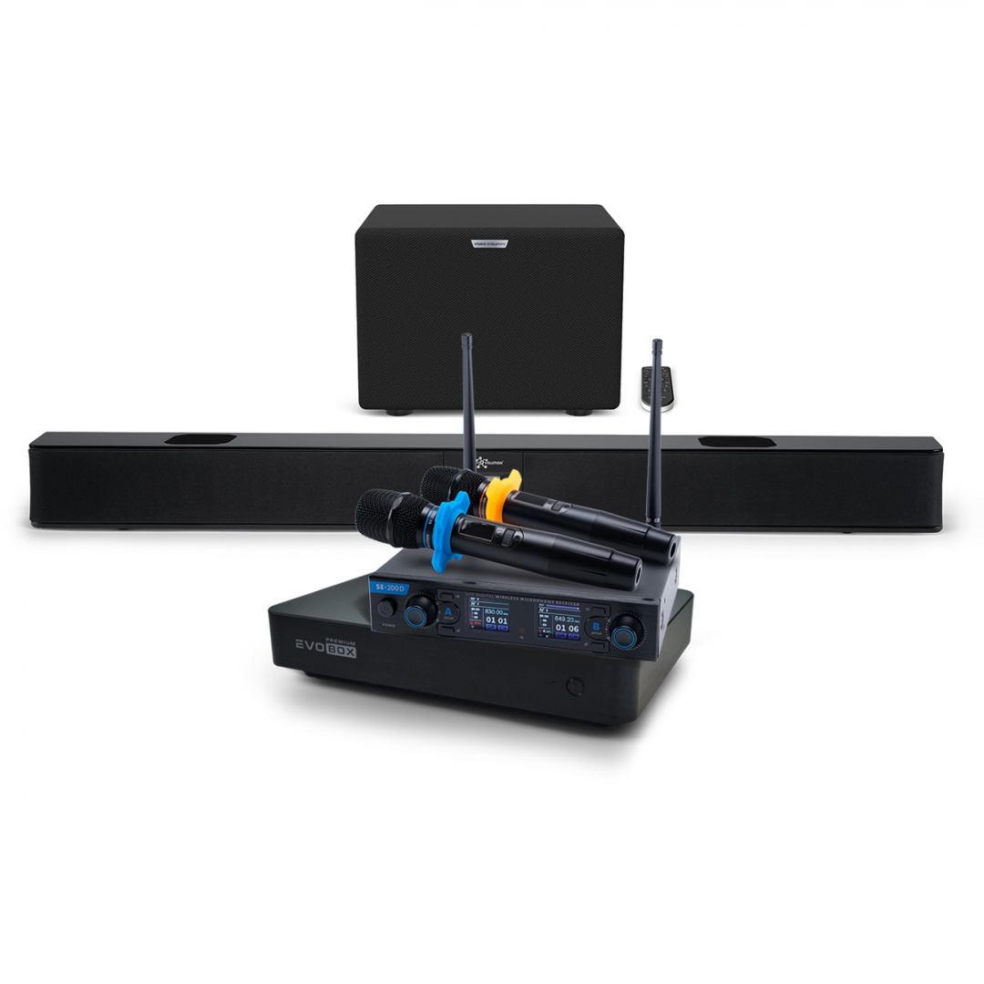 Hi-End караоке-система EVOBOX Premium + EvoSoundBar (саундбар с караоке) в Волгограде