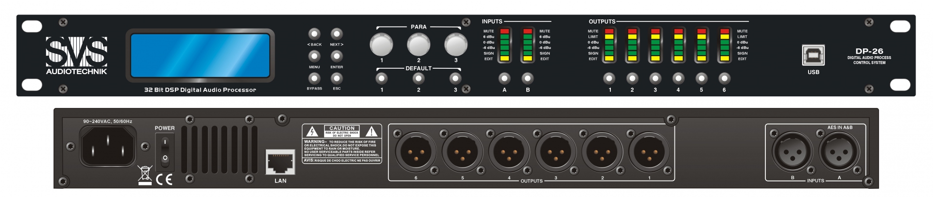 SVS Audiotechnik DP-26 Цифровой процессор: 2 входа 6 выходов в Волгограде