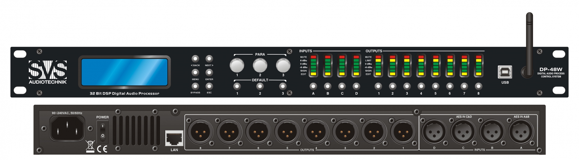 SVS Audiotechnik DP-48W Цифровой процессор: 4 входа 8 выходов в Волгограде