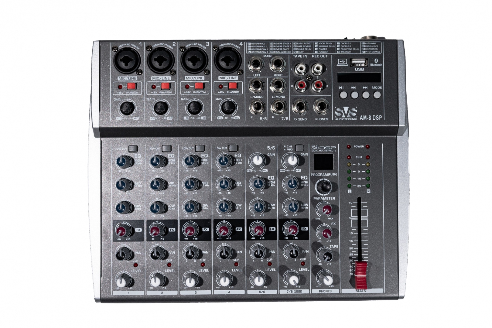 SVS Audiotechnik mixers AM-8 DSP Микшерный пульт аналоговый, 8-канальный в Волгограде